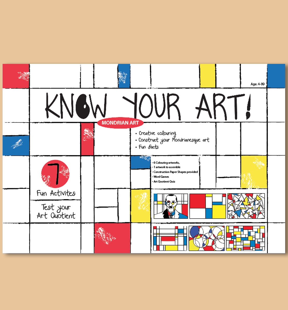 Know Your Art - DIY Kit - Piet Mondrian